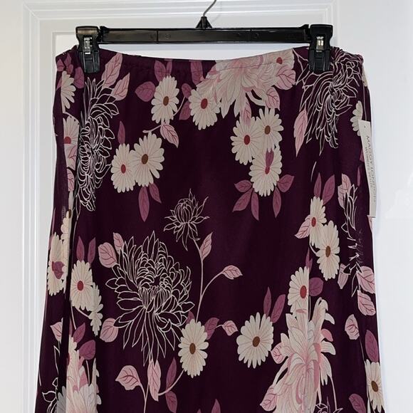 Maggy London Floral A-Line Silk Skirt, NWT - Picture 2 of 7